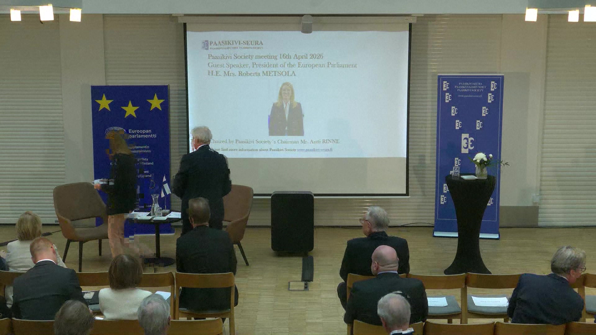 Discussion at the Paasikivi Society with Roberta METSOLA, EP President: Q&A with the audience moderated by Antti RINNE, Chair of the Paasikivi Society and Former Prime Minister of Finland